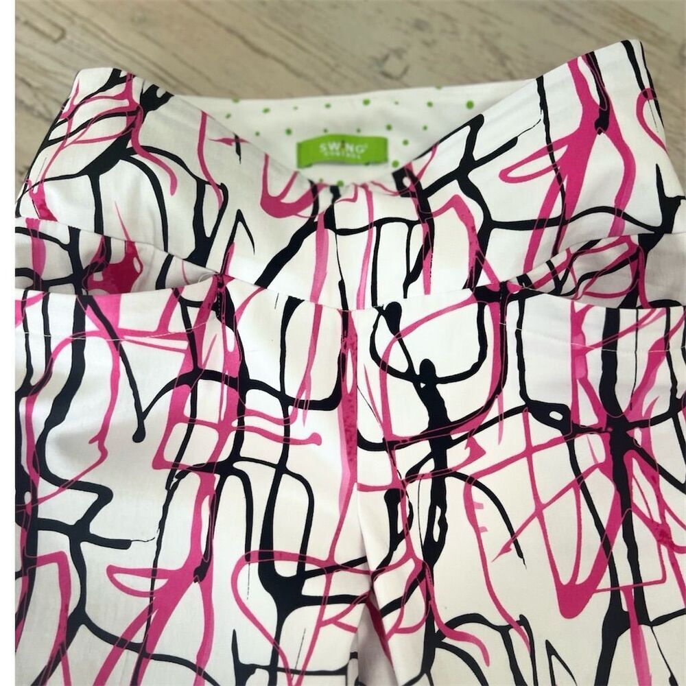 Swing Control Golf Pants Women's Paint Splatter Geometric Pants Size 0 - Picture 4 of 14